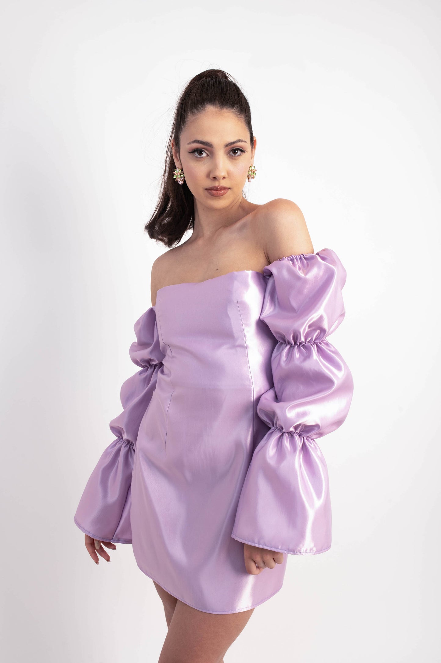 IRA by Irini Charalampous, @irathebrand online shop fashionable ready-to-wear womenswear brand dress OLIVIA colour lollipop high heels Cyprus Greece