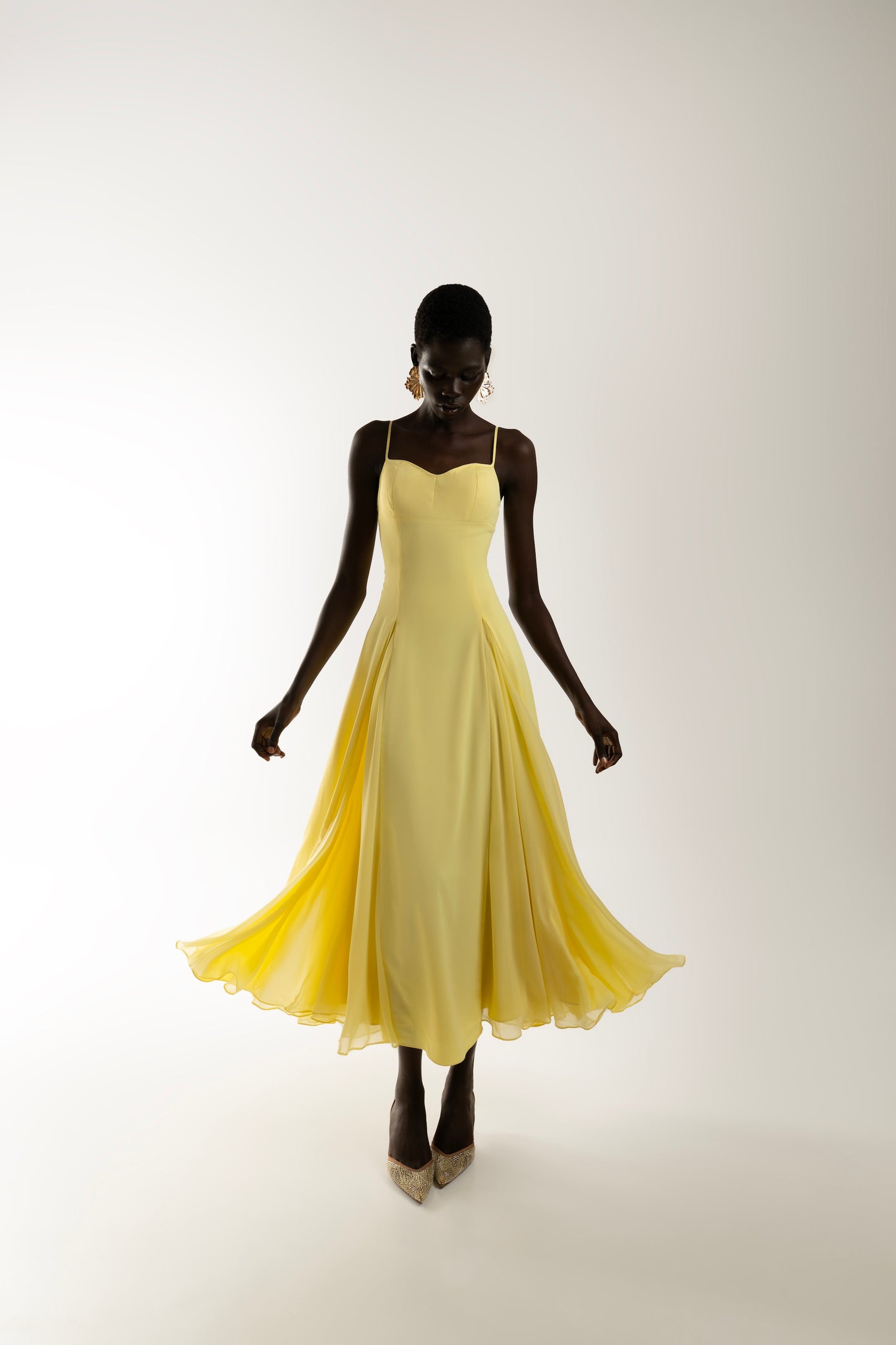 IRA by Irini Charalampous, @irathebrand online shop fashionable ready-to-wear womenswear brand SENA maxi dress in butter yellow color. Shop online from Cyprus and Greece.